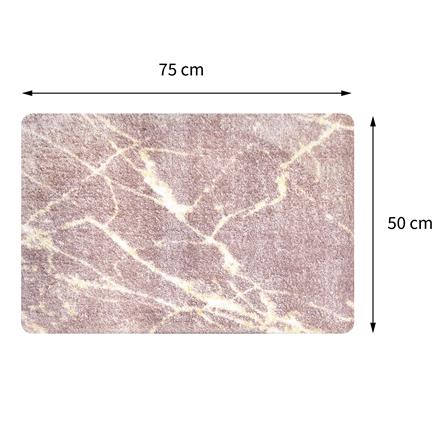 พรมเช็ดเท้าดักฝุ่น PRAW DE MARBLE PINK 50X75 ซม. สีชมพู_9