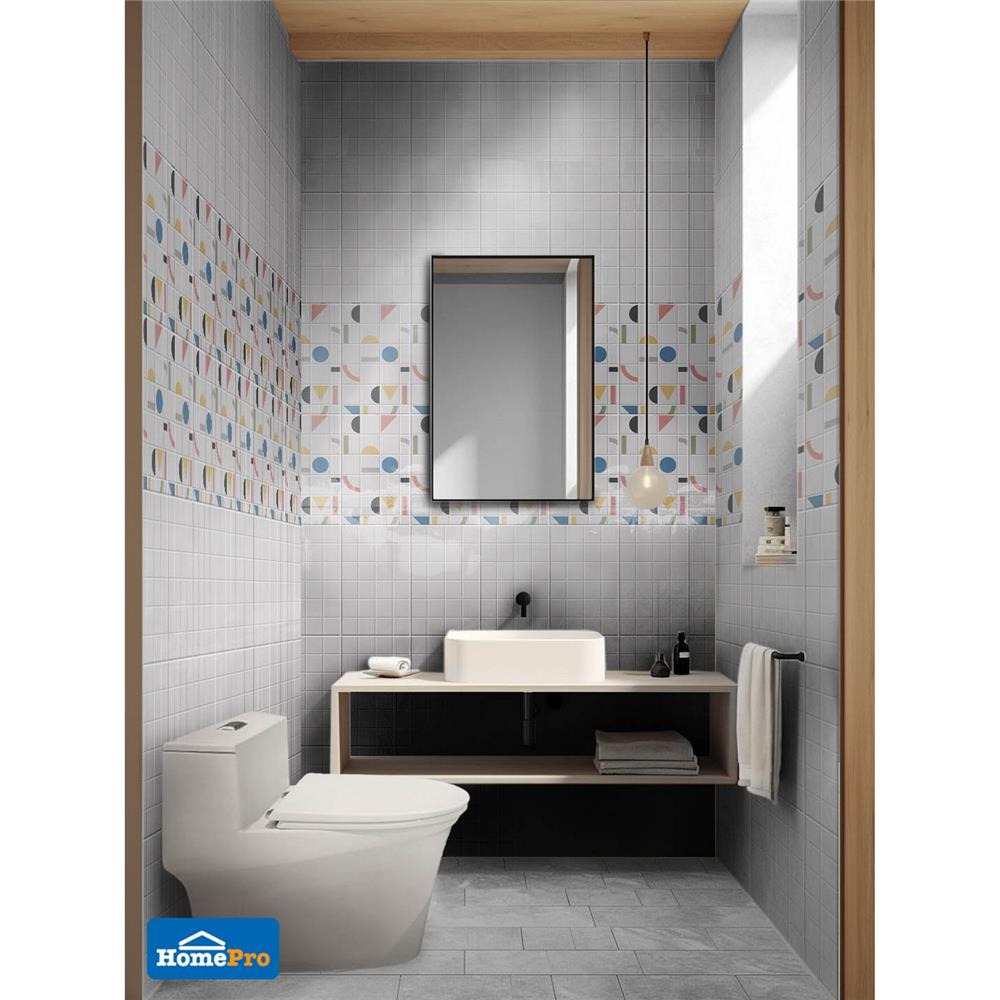 กระเบื้องผนัง 25x40 ซม. COTTO จอยฟูล ขาว HYG PM 1 ตร.ม.