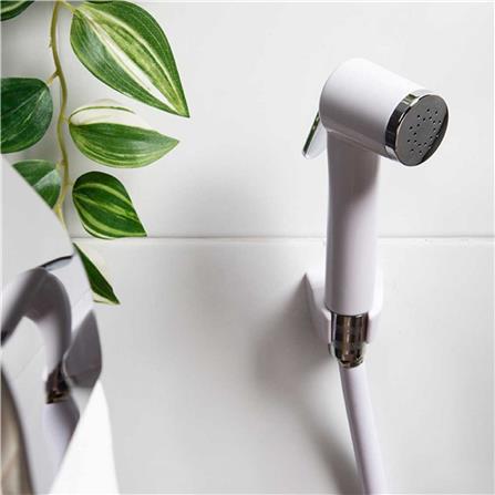 สายฉีดชำระครบชุด RASLAND RA H811-H147 สีขาว_2