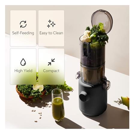 เครื่องสกัดน้ำผักผลไม้แบบเย็น HUROM H310A-BEC04CL CHARCOAL สีเทา_4