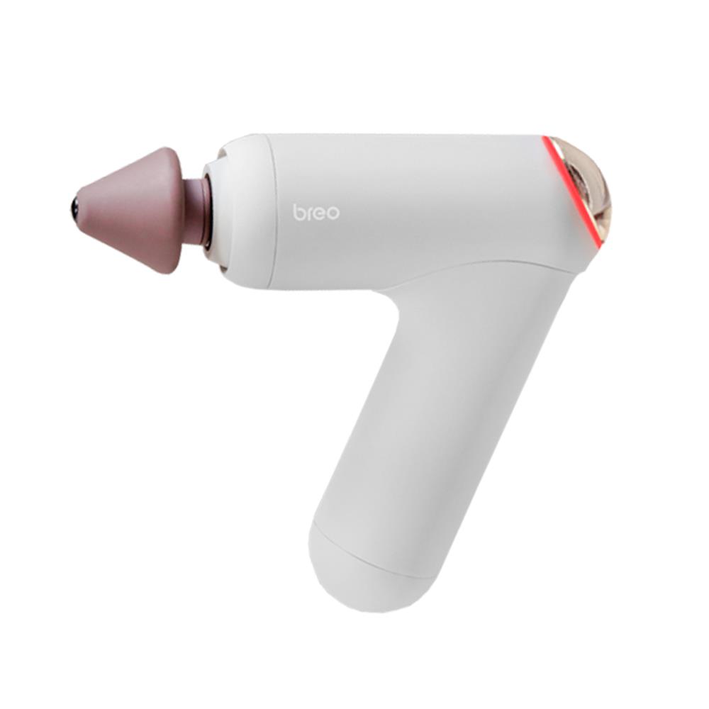 ปืนนวดกล้ามเนื้อ BREO MASSAGUN 7 สีครีม