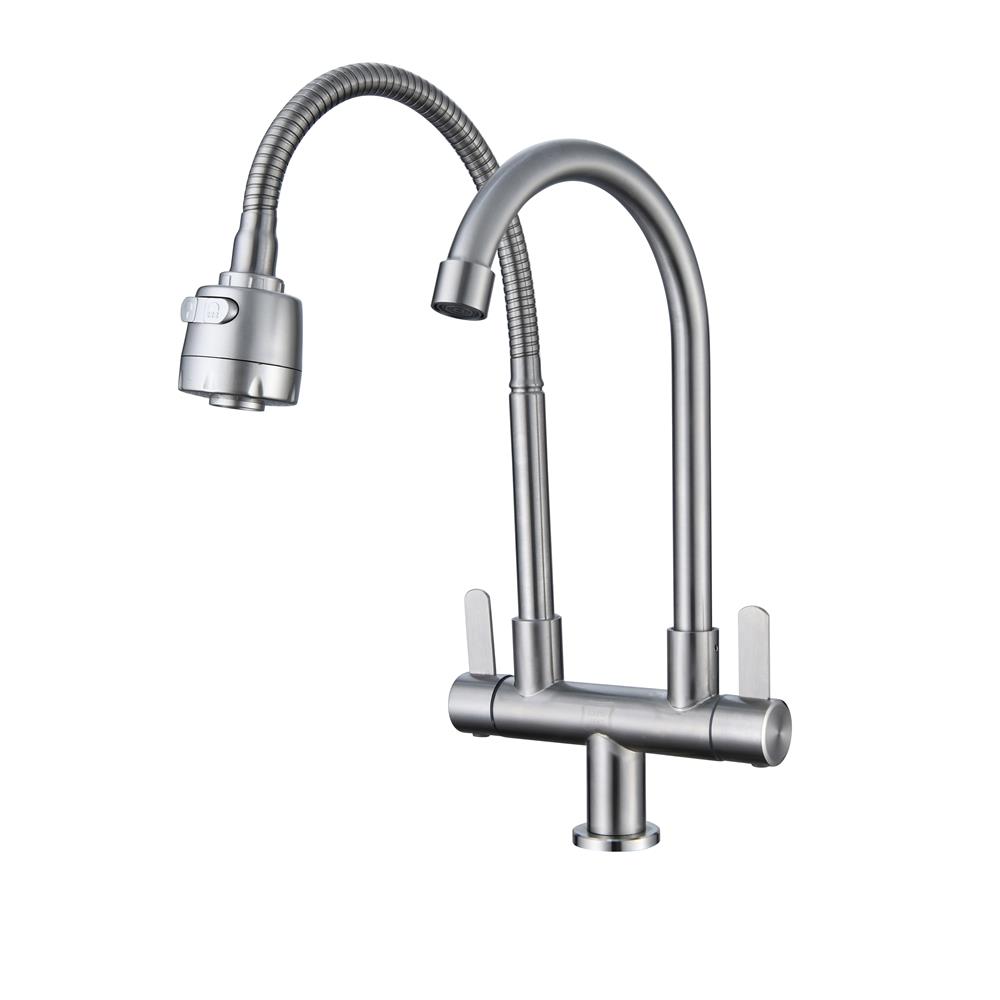 ก๊อกซิงค์เดี่ยวเคาน์เตอร์ BEN BN A124-A1455 สีสเตนเลส