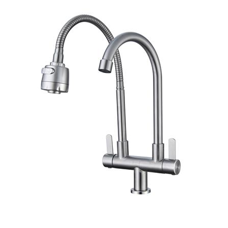 ก๊อกซิงค์เดี่ยวเคาน์เตอร์ BEN BN A124-A1455 สีสเตนเลส