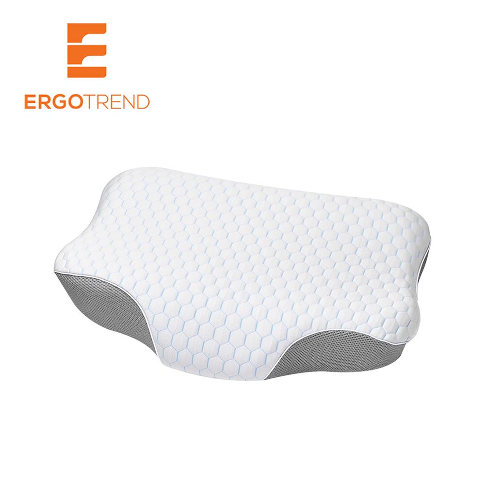 หมอนสุขภาพ เมมโมรี่โฟม ERGOTREND ORTHOSPINE ADJUSTABLE 60x45x13 ซม. สีขาว/เทา