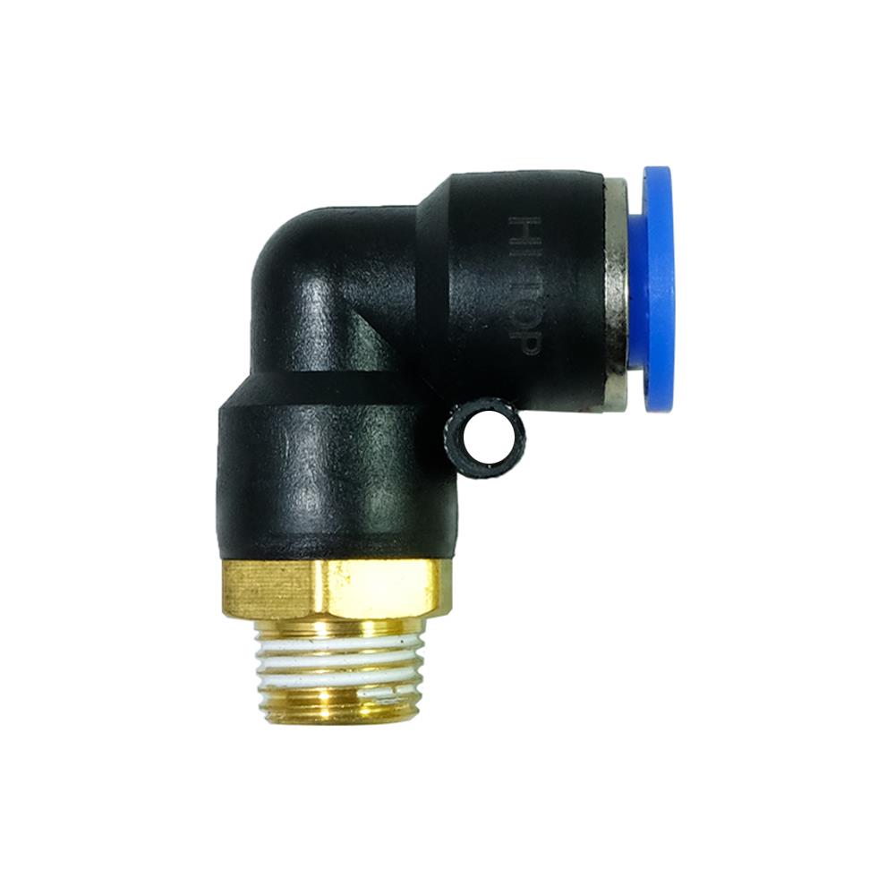 ข้อต่อข้องอ PU HI-TOP APL10-02 10 มม. เกลียวนอก 2 หุน (1/4 นิ้ว)