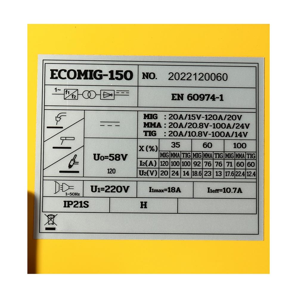 เครื่องเชื่อม INVERTER VALU ECOMIG150 1KG/5KG