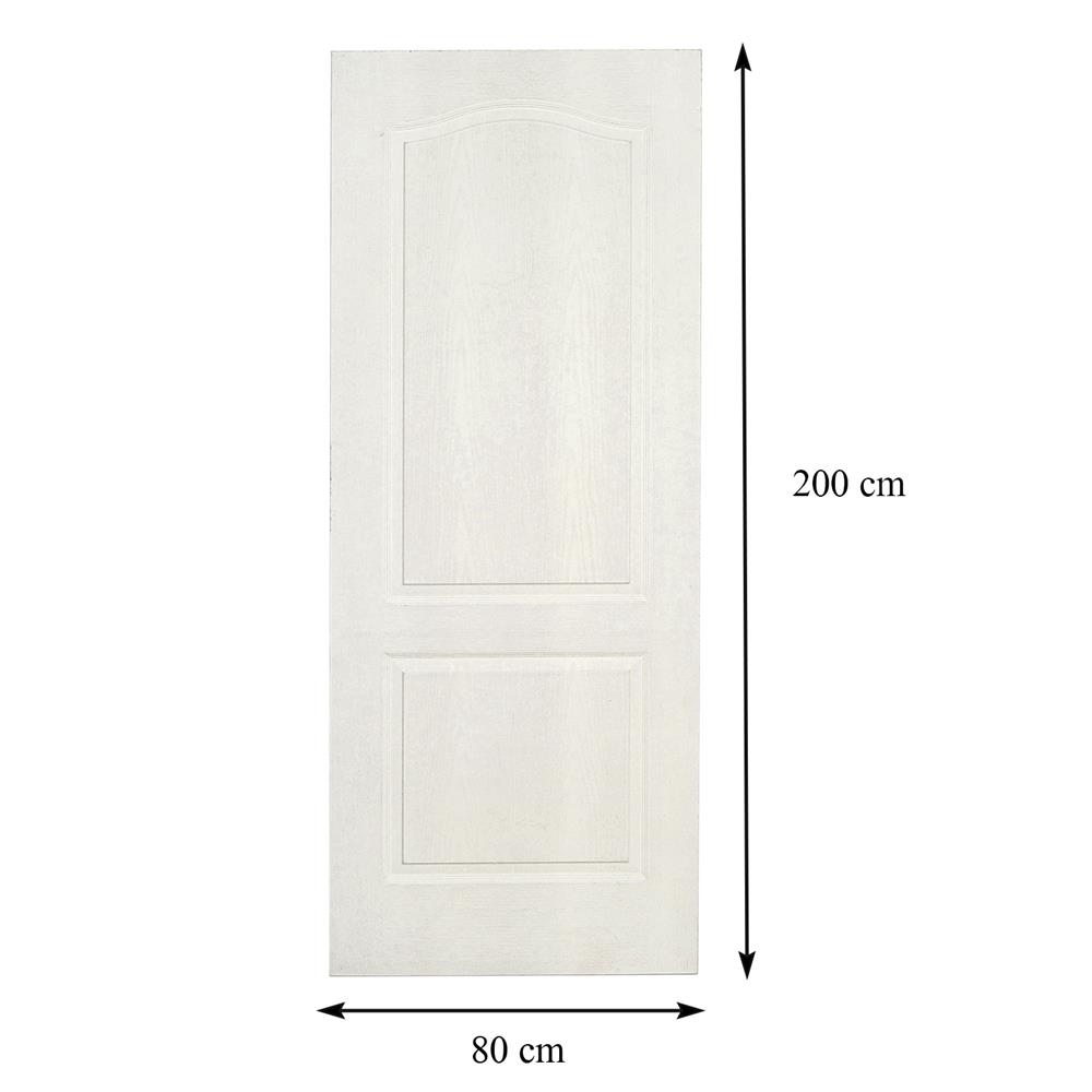 ประตูภายใน HDF AZLE MILANO202 80X200 ซม. สีรองพื้น ไม่เจาะลูกบิด