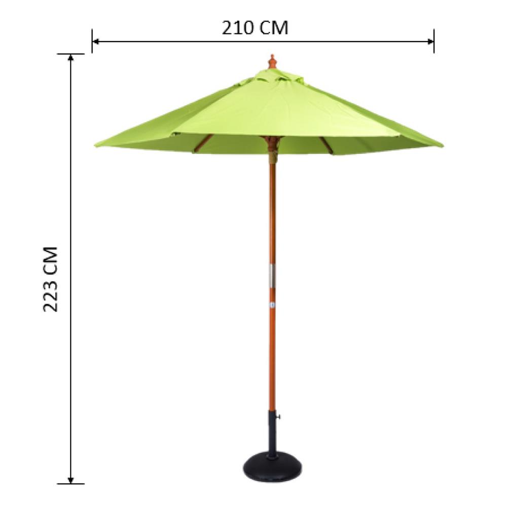 ร่มสนามกลม IVY WOOD 2.1 ม. เขียวอ่อน