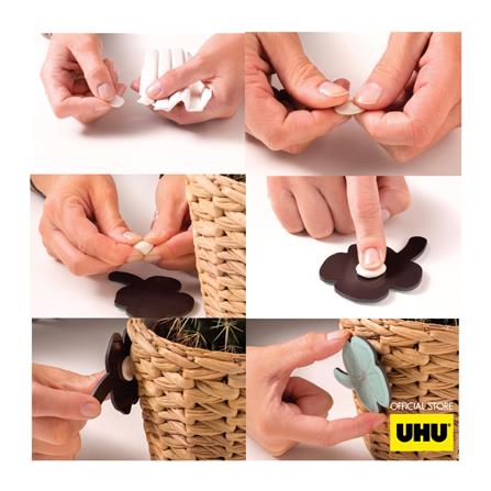 กาวดินน้ำมัน UHU PATAFIX DECO สีขาว แพ็ก 32 ชิ้น_7