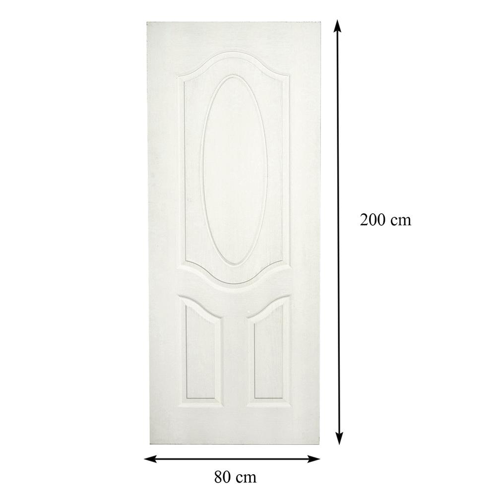 ประตูภายใน HDF AZLE BOLOGNA 303 80X200 ซม. สีรองพื้น ไม่เจาะลูกบิด