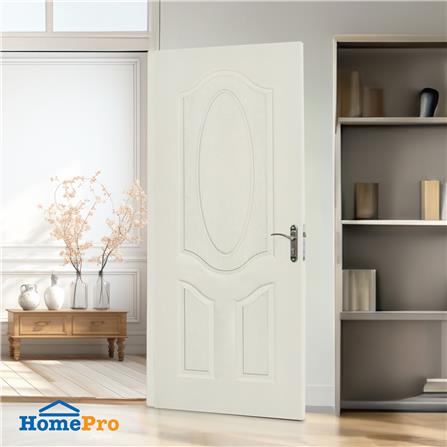ประตูภายใน HDF AZLE BOLOGNA 303 80X200 ซม. สีรองพื้น ไม่เจาะลูกบิด_5