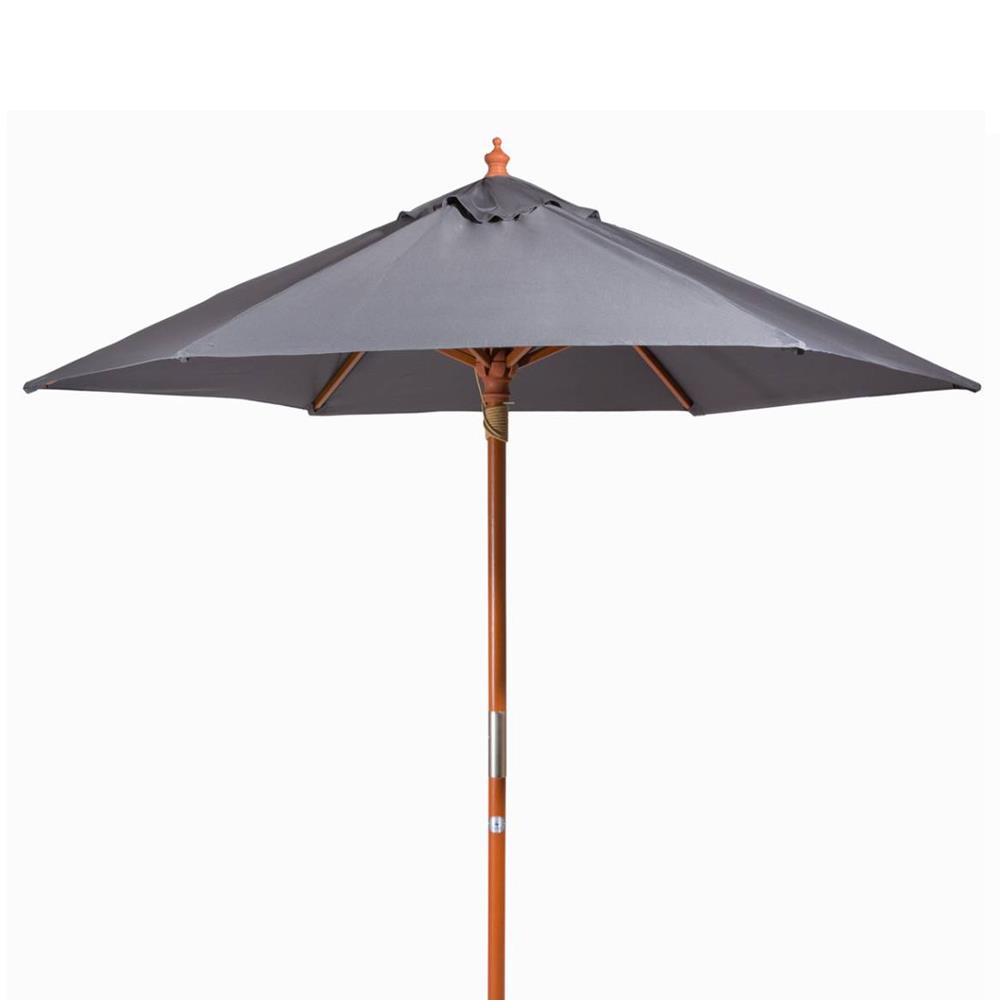 ร่มสนามกลม IVY WOOD 2.1 ม. สีเทา