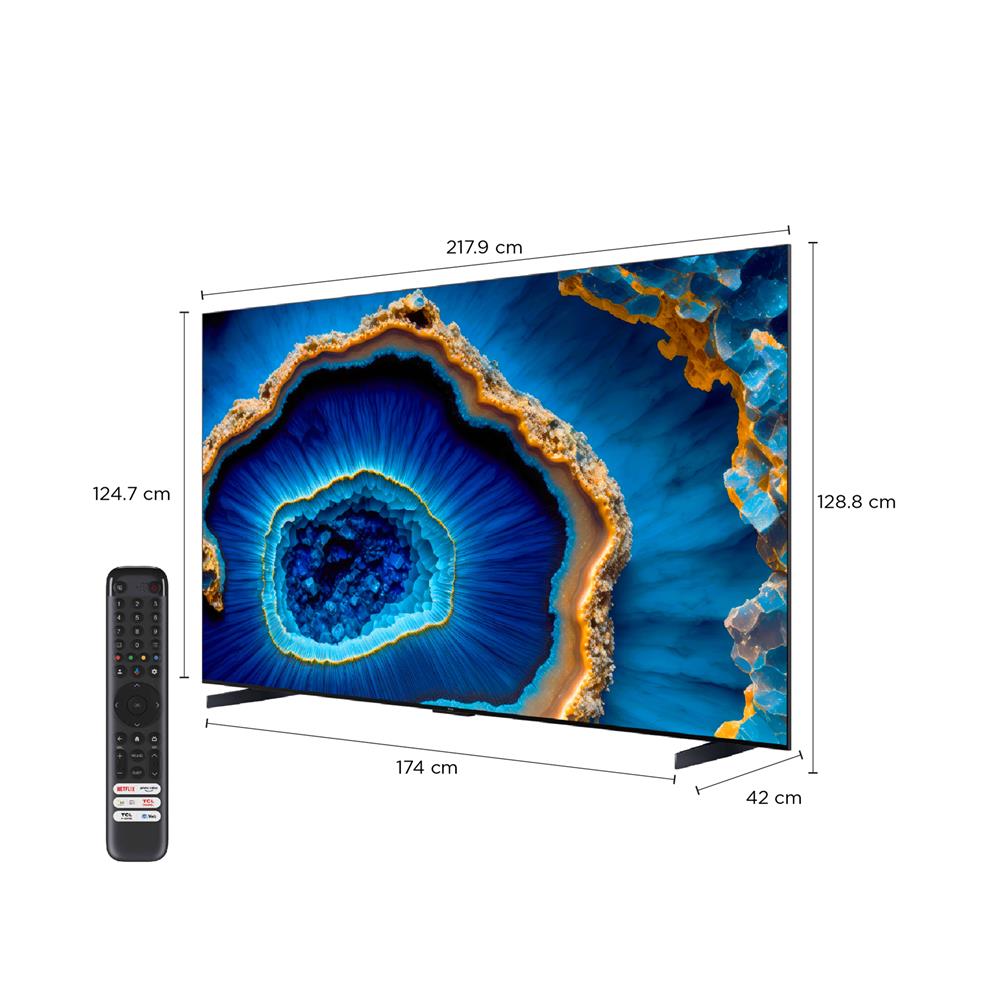 ทีวีมินิแอลอีดี 98 นิ้ว TCL (4K, MINI LED, GOOGLE TV) 98C755