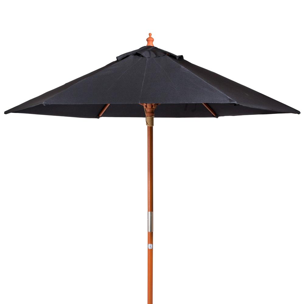 ร่มสนามกลม IVY  WOOD 2.5 ม. สีดำ