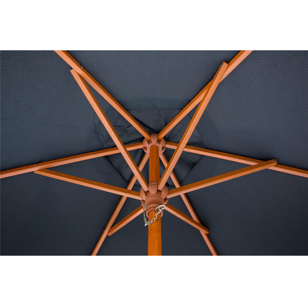 ร่มสนามกลม IVY  WOOD 2.5 ม. สีดำ