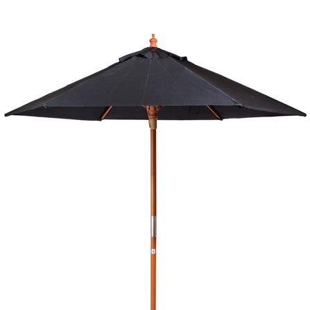 ร่มสนามกลม IVY  WOOD 2.5 ม. สีดำ_0