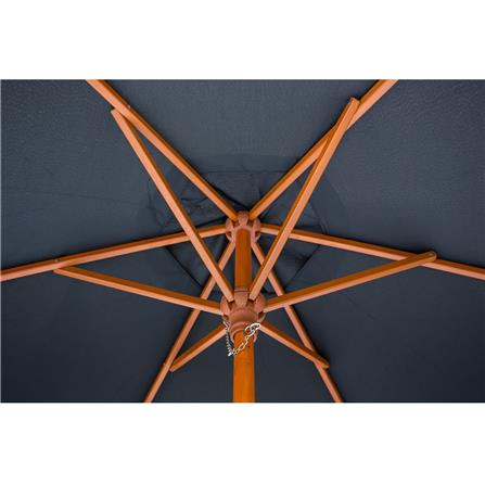 ร่มสนามกลม IVY  WOOD 2.5 ม. สีดำ_2