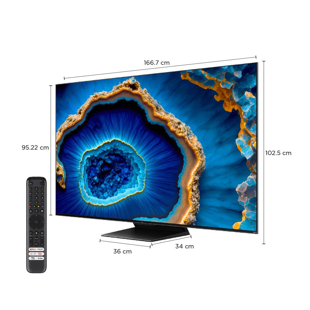 ทีวีมินิแอลอีดี 75 นิ้ว TCL (4K, MINI LED, GOOGLE TV) 75C755