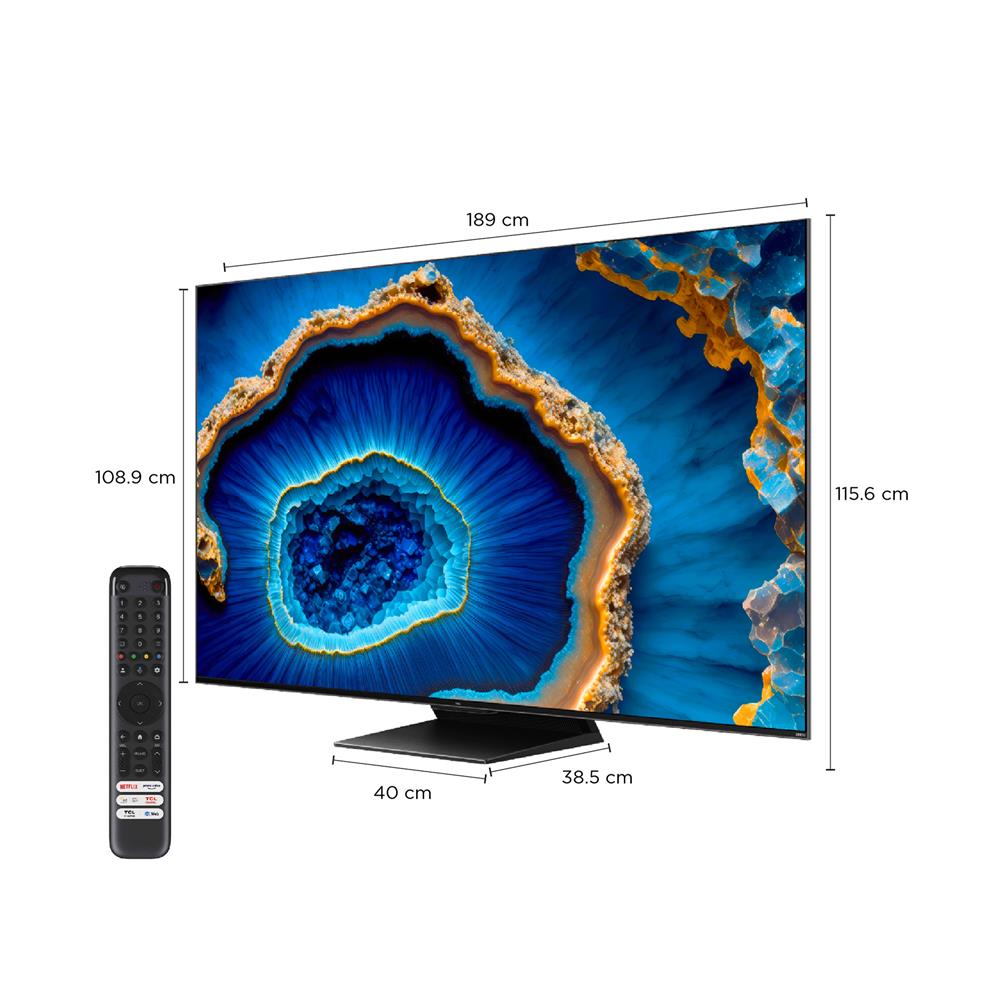 ทีวีมินิแอลอีดี 85 นิ้ว TCL (4K, MINI LED, GOOGLE TV) 85C755