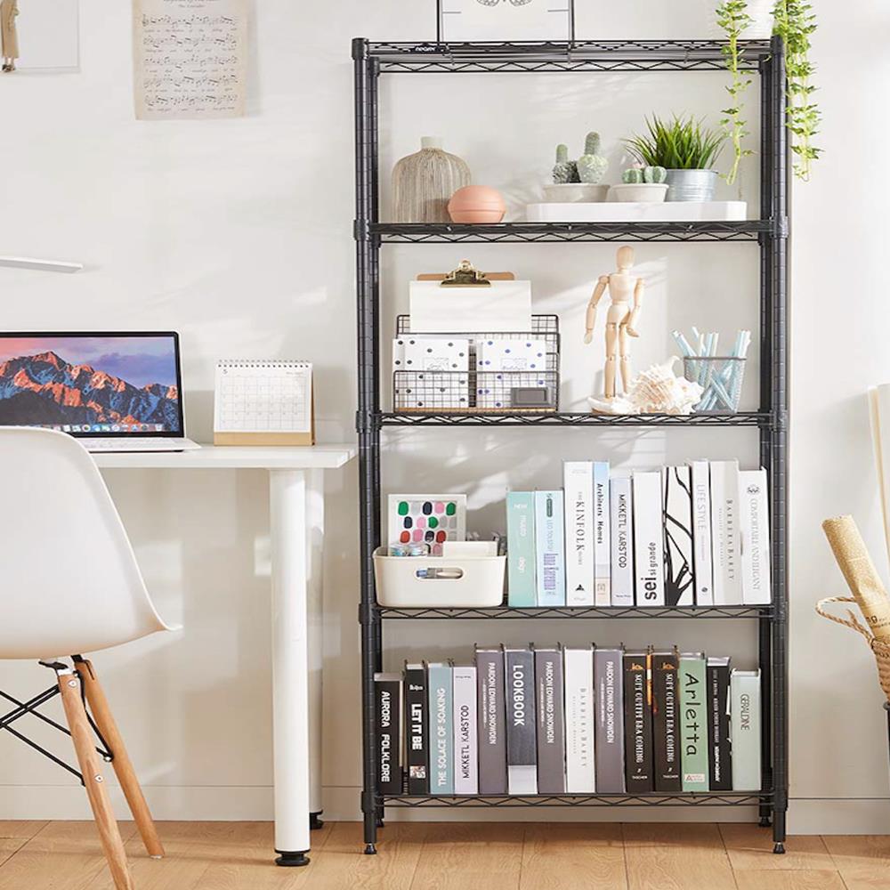 ชั้นวางของโล่ง 5 ชั้น MZG 3590150AHT501 90 ซม. สีดำ