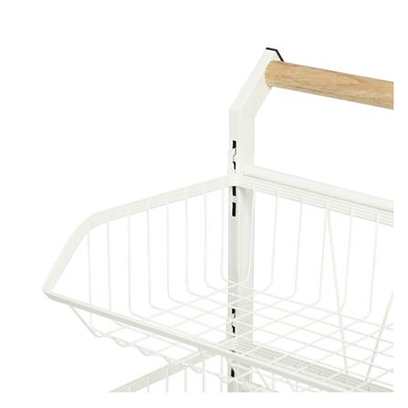 ชั้นวางของ 5 ชั้น มีล้อ STACKO SUPER 42x32x105 ซม. สีขาว_2