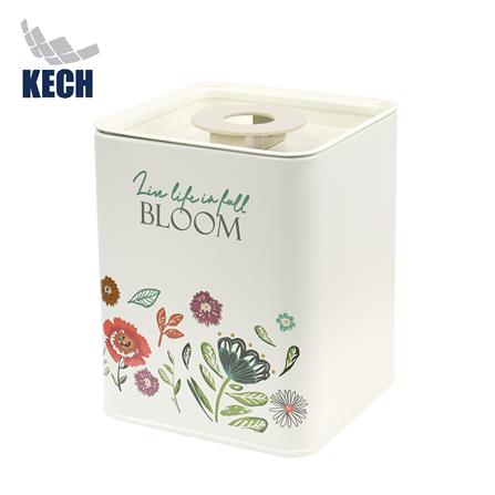 ขวดโหลเหลี่ยมฝาดึง KECH GARDEN BLOOM 1.45 ลิตร สีครีม_0