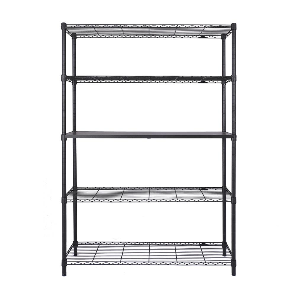 ชั้นวางของโล่ง 5 ชั้น MZG 401100180OBHT501 110 ซม. สีดำ