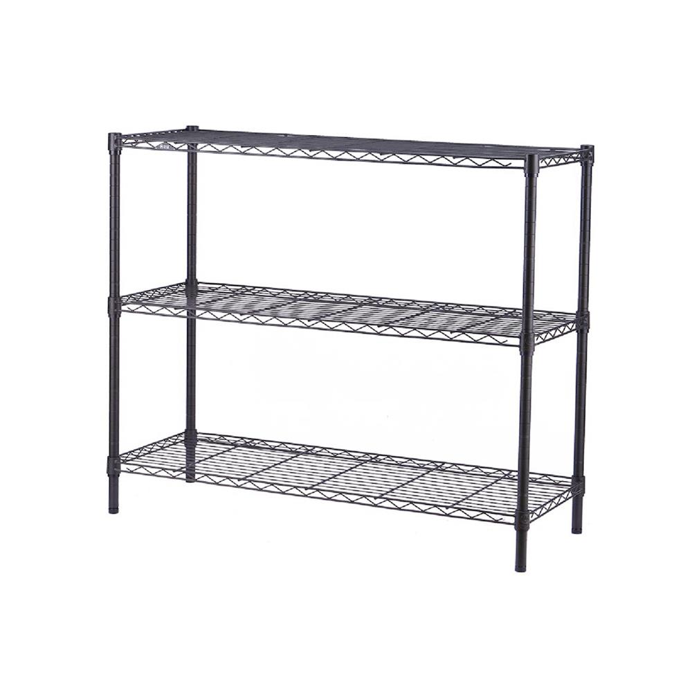 ชั้นวางของโล่ง 3 ชั้น MZG 359090AHT301 90 ซม. สีดำ