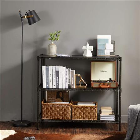 ชั้นวางของโล่ง 3 ชั้น MZG 359090AHT301 90 ซม. สีดำ_4