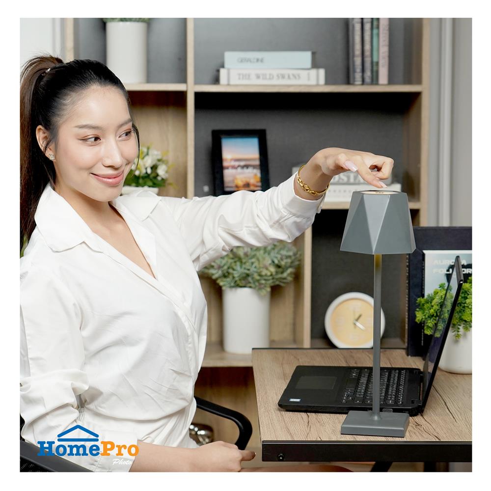 ไฟตั้งโต๊ะ LED CARINI 224402410 3 วัตต์ สีเทา