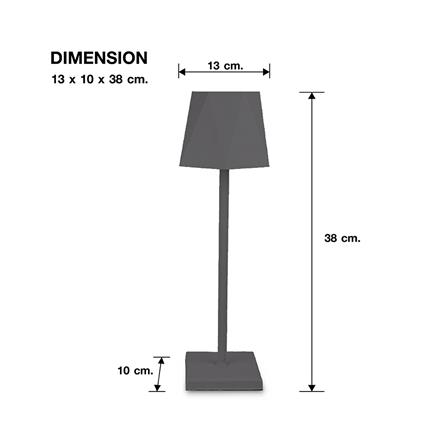 ไฟตั้งโต๊ะ LED CARINI 224402410 3 วัตต์ สีเทา_10