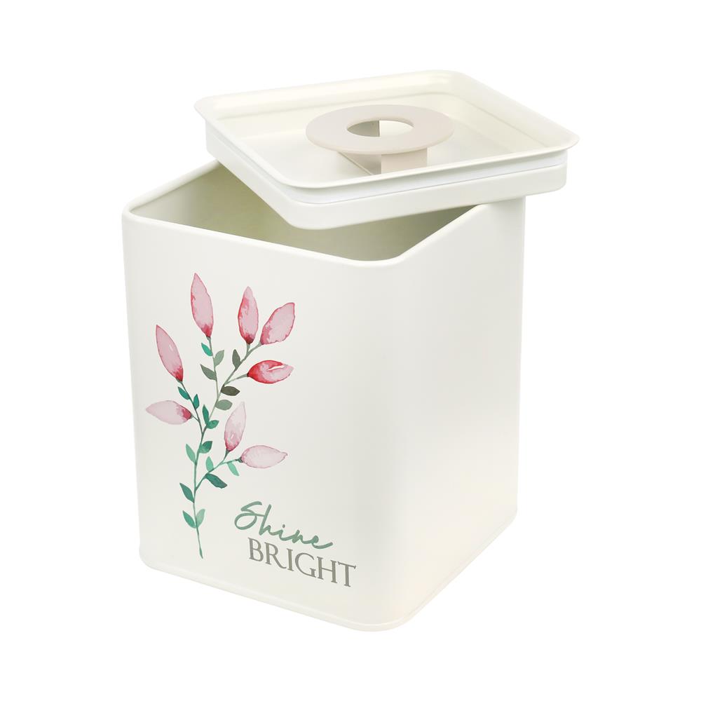 ขวดโหลเหลี่ยมฝาดึง KECH GARDEN SWEET 1.45 ลิตร สีครีม