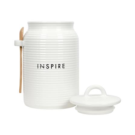 ขวดโหลเซรามิกฝาดึง KECH INSPIRE 1.5 ลิตร สีขาว_1