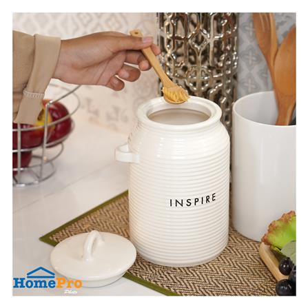 ขวดโหลเซรามิกฝาดึง KECH INSPIRE 1.5 ลิตร สีขาว_3