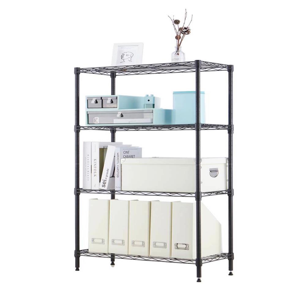 ชั้นวางของโล่ง 4 ชั้น MZG 3590120AHT401 90 ซม. สีดำ