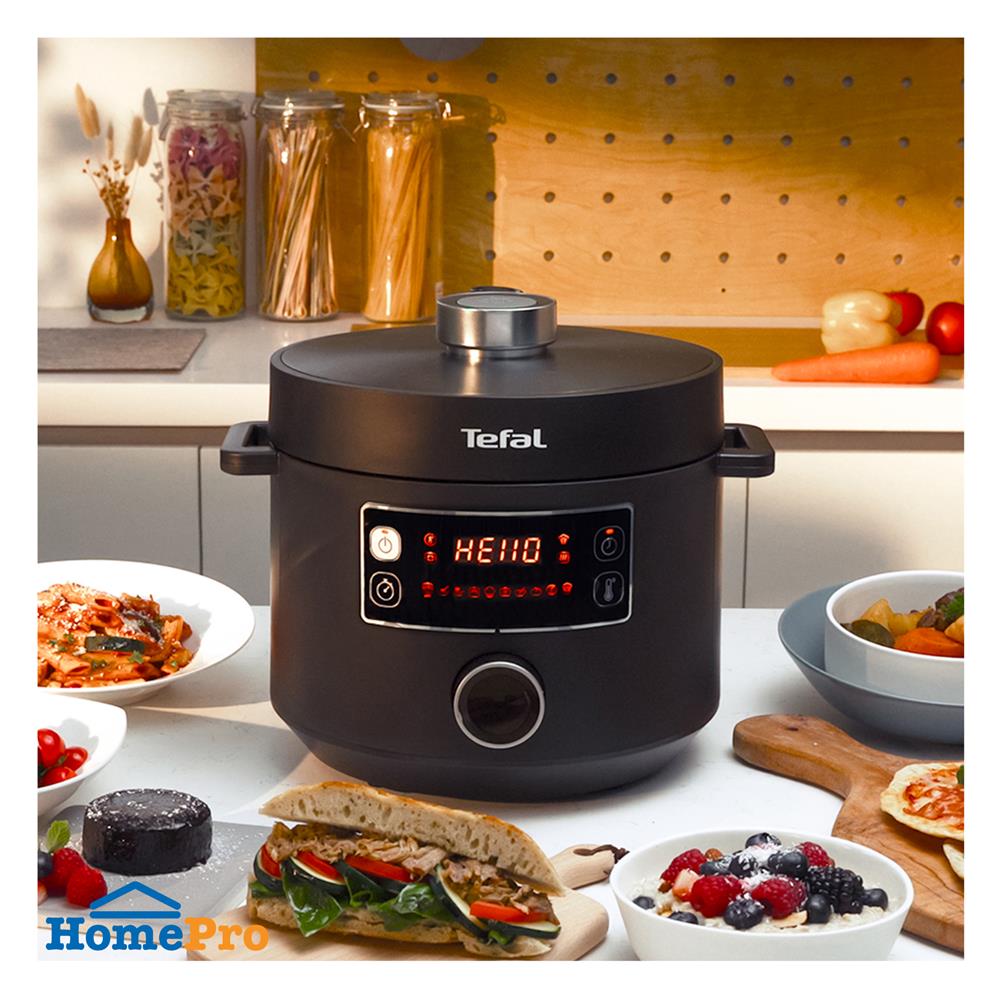 หม้ออัดแรงดัน TEFAL CY755866 5 ลิตร สีดำ