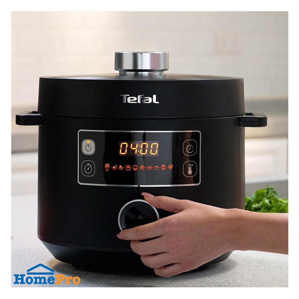 หม้ออัดแรงดัน TEFAL CY755866 5 ลิตร สีดำ