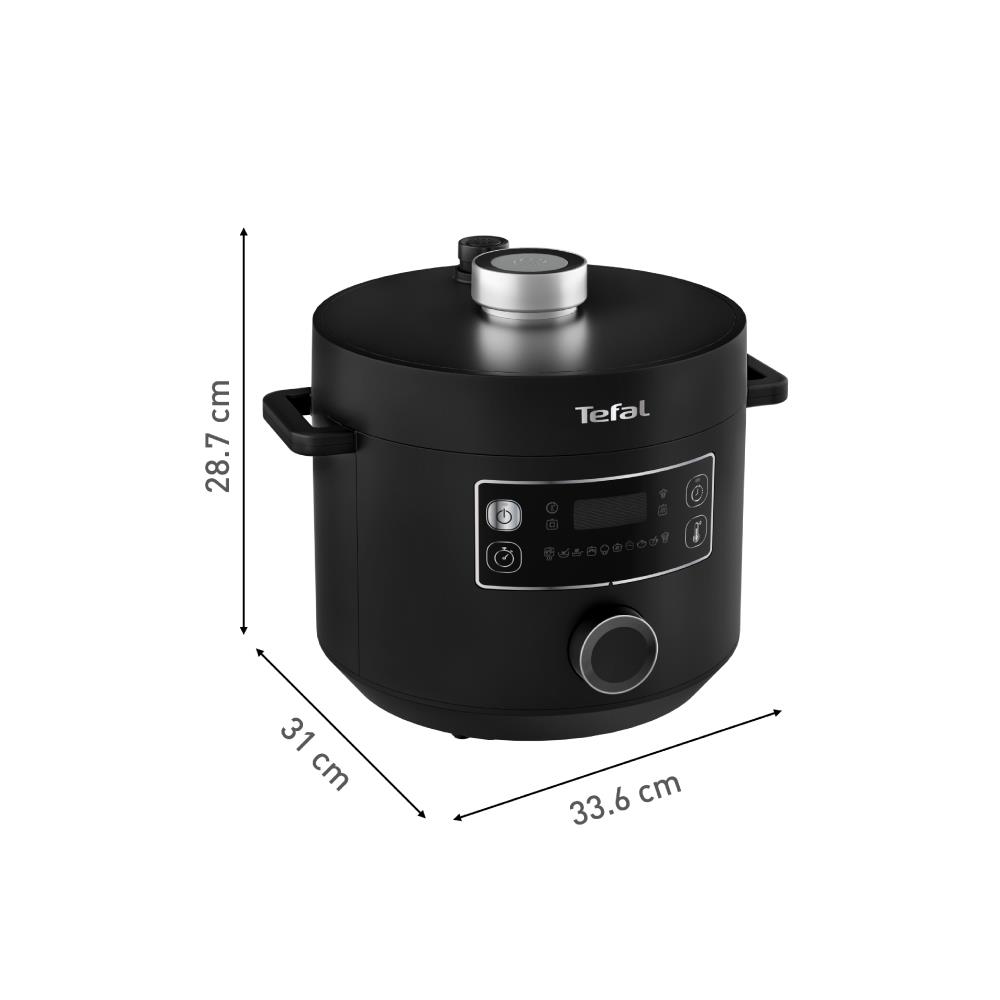 หม้ออัดแรงดัน TEFAL CY755866 5 ลิตร สีดำ