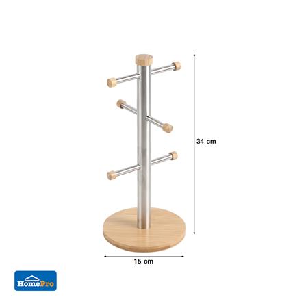 ที่แขวนแก้วน้ำกลม KECH HOMME BAMBOO_4