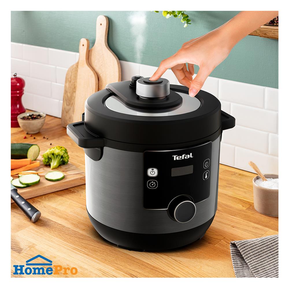 หม้ออัดแรงดัน TEFAL CY777866 7.6 ลิตร สีดำ