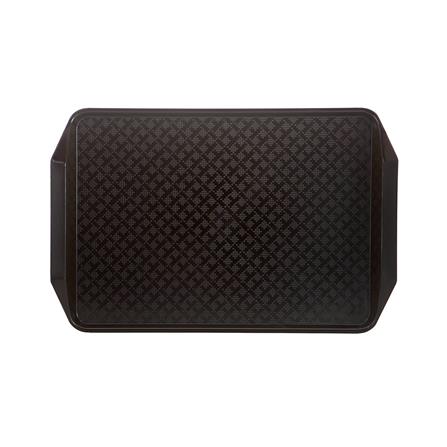 ถาดพลาสติกเหลี่ยม SUPERWARE 33.5X51X3 ซม. สีน้ำตาล_2