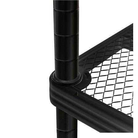 ชั้นวางของโล่ง 4 ชั้น FURDINI MESH GRID 90 ซม. สีดำ_3