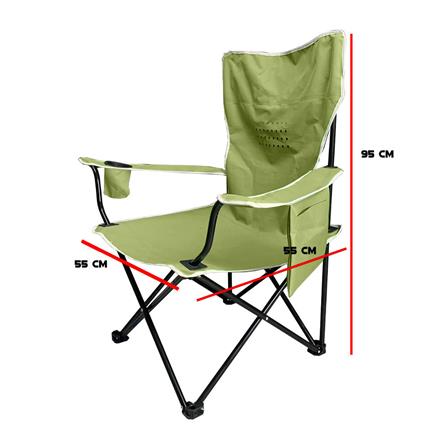 เก้าอี้สนาม EQUINOX MOON CHAIR GRANDE XL สีเขียว_3