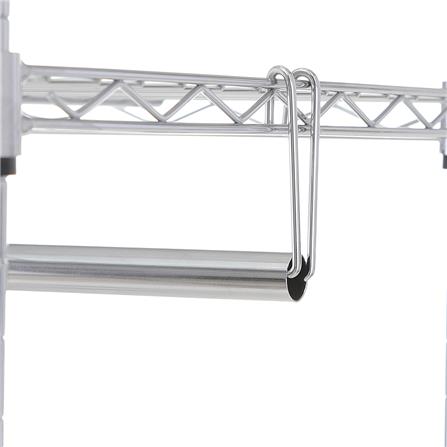 ชั้นวางของโล่ง 3 ชั้น พร้อมราวแขวน MZG 4590180VAH345 90 ซม. สีโครเมียม_1