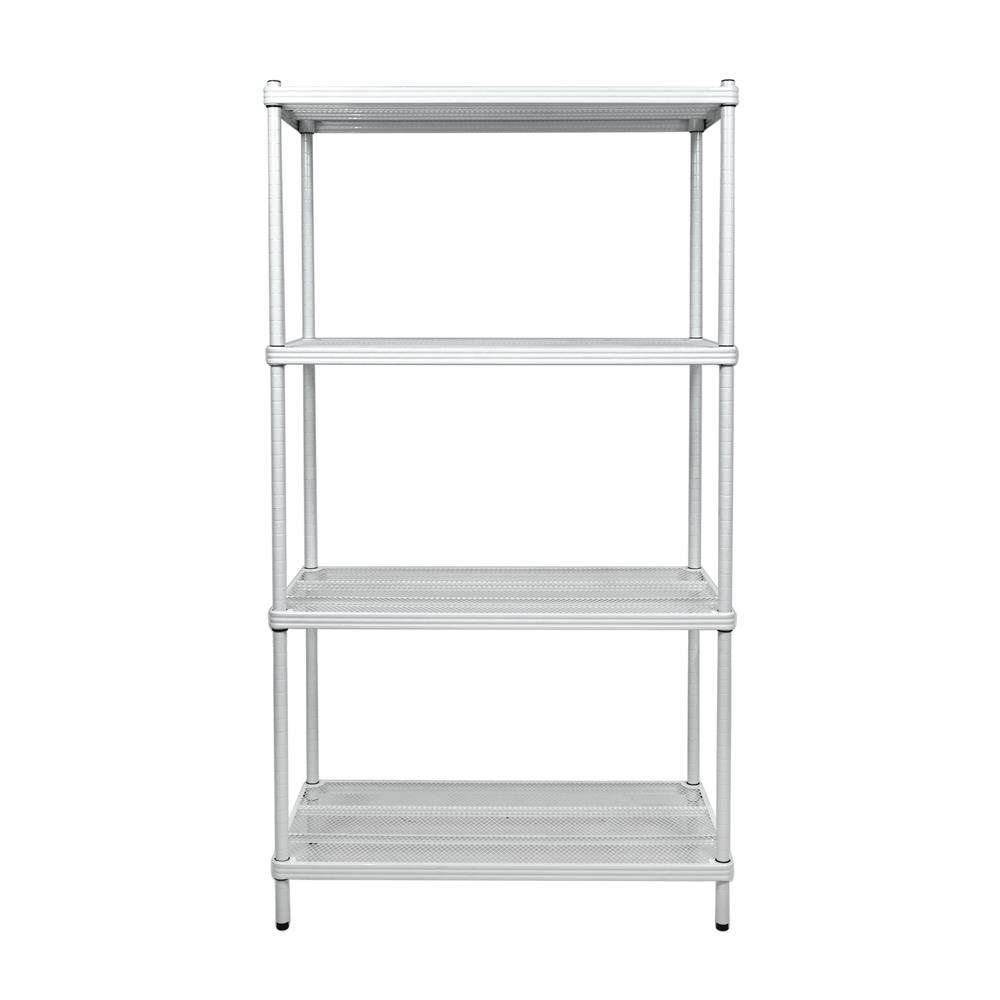 ชั้นวางของโล่ง 4 ชั้น FURDINI MESH GRID 90 ซม. สีขาว