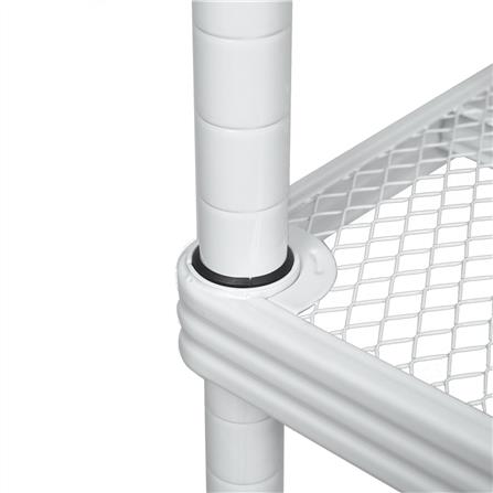 ชั้นวางของโล่ง 4 ชั้น FURDINI MESH GRID 90 ซม. สีขาว_3