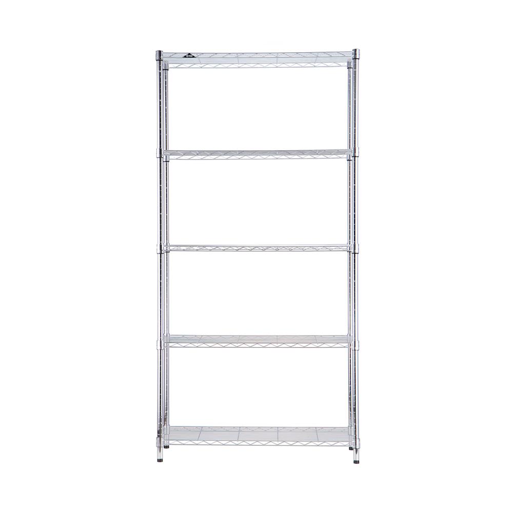 ชั้นวางของโล่ง 5 ชั้น MZG 3590180OAH501 90 ซม. สีโครเมียม