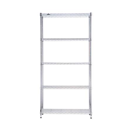 ชั้นวางของโล่ง 5 ชั้น MZG 3590180OAH501 90 ซม. สีโครเมียม