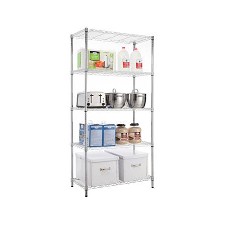 ชั้นวางของโล่ง 5 ชั้น MZG 3590180OAH501 90 ซม. สีโครเมียม_5