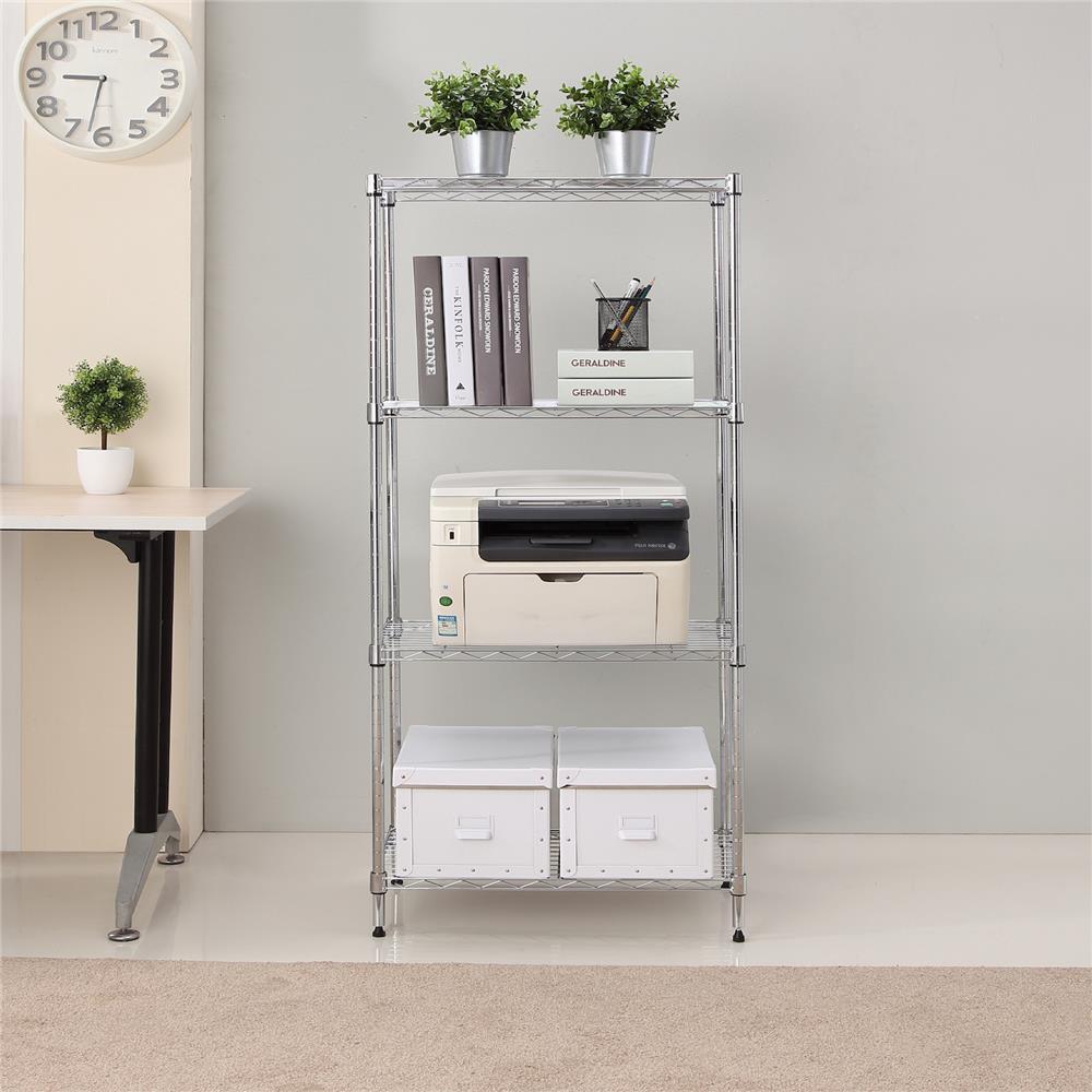 ชั้นวางของโล่ง 4 ชั้น MZG 3560115OAH446 60 ซม. สีโครเมียม